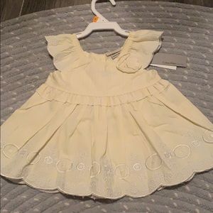 Yellow pin stripe Calvin Klein dress